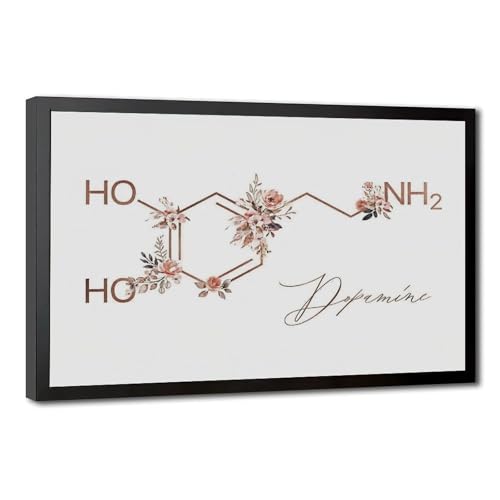 Dopamine Molecule, Dopamine Art, Feel-good Hormone, Psychiatric Office Decor, Therapist