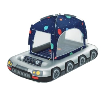 Lit de voyage gonflable enfant QPAU argenté : la solution pour faire dormir votre enfant partout