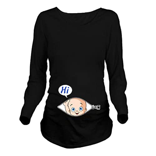 Camiseta divertida de maternidad de...