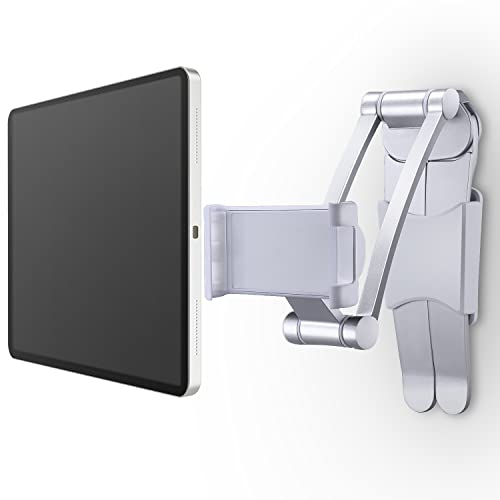 Soporte de pared para tablet - giratorio 360°, soporte universal para tablet de 5 a 12,9 pulgadas, apto para cocina, baño, dormitorio, sala de lectura Cover