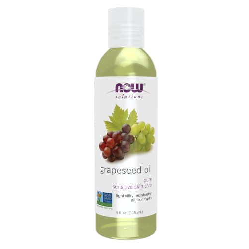 NOW Solutions, Grapeseed Oil, Sensitive Skin & All Skin Types, 4 ...