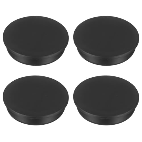 Image of MECCANIXITY 4pcs T-Shaped Silicone Plugs 73.6mm 2-29 /32 Inch Dia Snap in Plug Hole Seal Cover Round Rubber Stopper for 72.5-73.6mm Holes Kitchen Rubber Bulkheads Waterproof Sealing, Black