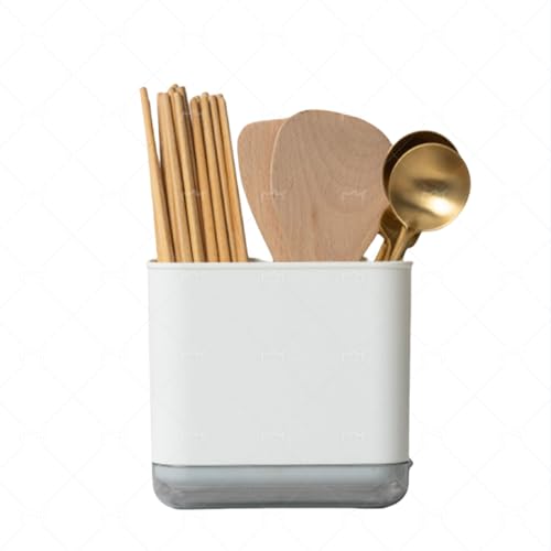 Kitchen Utensil Holder, Cutlery Drainer for Sink, Utensil Holder,...