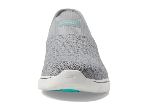 Skechers Women's Go Walk 7 Springtime Hands Free Slip-Ins Sneaker, Gray, 5.5