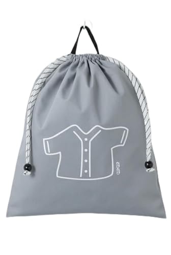 KITOKITO 体操着入れ[L/グレー]|巾着 お着替え袋 大きめ 体操服入れ おしゃれ 幼児 小学生 通園 通学 保育園 幼稚園 小学校 TAL_GY [0547c4]