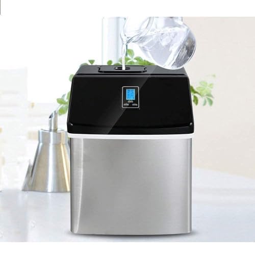Fabricadora de cubos de hielo, máquina para hacer hielo para uso doméstico o de oficina, con pantalla LCD, modelo compacto nuevo — produce 25 kg de hielo en 24 s miniatura 2