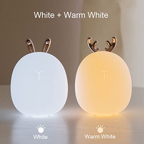 Lámpara de mesa de noche LED de silicona recargable USB miniatura 7