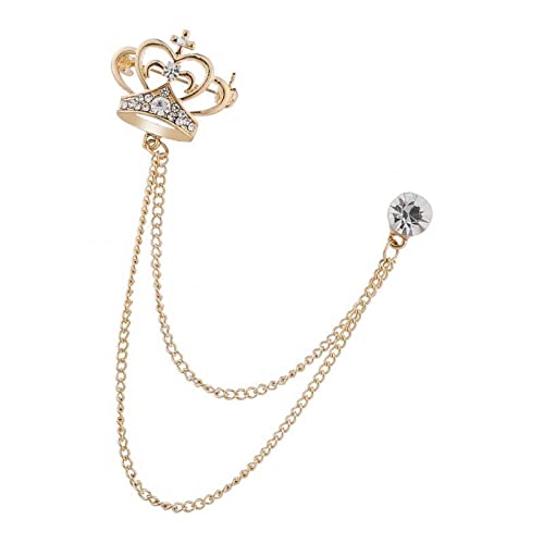 styleheaven Mens Elegant Lapel Pin Badge 2 Layer Chain Brooch Pin for Suit Tuxedo Gold |Jewelry & Watches | Fashion Jewelry | Pins & Brooches-picture-46