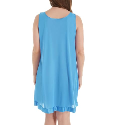 Exquisite Form Women\'s 30107 Nylon Tricot Sleeveless Short Knee Length Nightgown