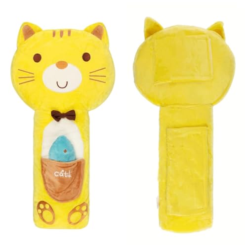 Image of Kids Seat Belt Pillow Cartoon Car Travel Pillow Neck Support Car Pillow Seat Belt Shoulder Cover Pillow Headrest Shoulder Pillow Soft Auto Seat Belt Cushion Back Cushion Car Trim