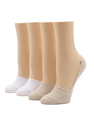 Image of HUE Women's Sneaker Liner Socks (4-Pack)