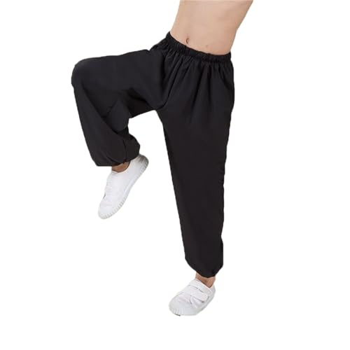 Kids Unisex Martial Arts Pants Kung Fu Wide Pants Loose Tai Chi Trousers for Boys Girls3