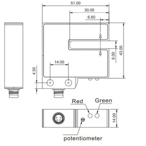 Commutateur photoélectrique FC-2200 pour machine emballage et étiquetage