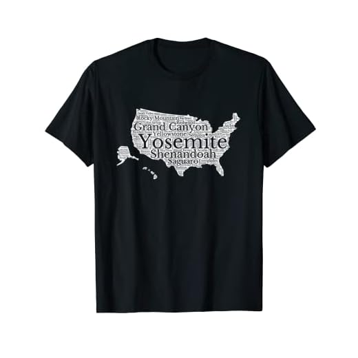 Voyagez aux États-Unis et visitez les parcs nationaux d'Amérique. T-Shirt