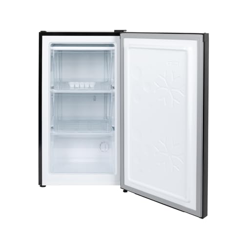 Willow WUCFZ48B 60L Undercounter Freezer - Recessed Handle, Reversible Door, 3 Drawers, Adjustable Thermostat, Mark-Proof Finish, 4* Freezer Rating, Easy Clean, Adjustable Feet - Black - Image 4