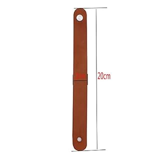 Alnicov Lot de 2 sangles pour ukulélé – En cuir synthétique – Avec bouton – Pour ukulélé et guitare acoustique – Marron - Les Beatles, Paul McCartney, John Lennon, RIngo Starr, George Harrison Alnicov Lot de 2 sangles pour ukulélé - En cuir synthétique - Avec bouton - Pour ukulélé et guitare acoustique - Marron – Image 7