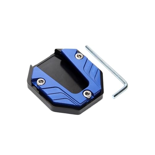 Semelle de béquille moto universelle bleue idéale pour vos sorties et road trips
