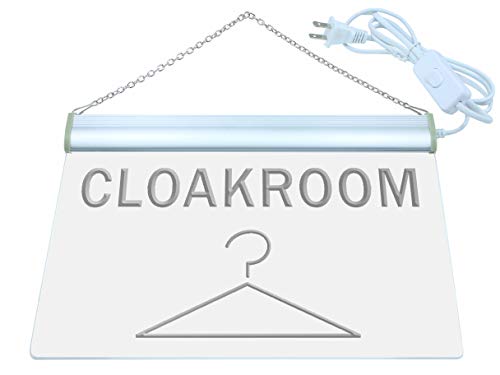 Cloakroom LED Neon Sign Multi-color 400 x 300mm st4s43-m084-c
