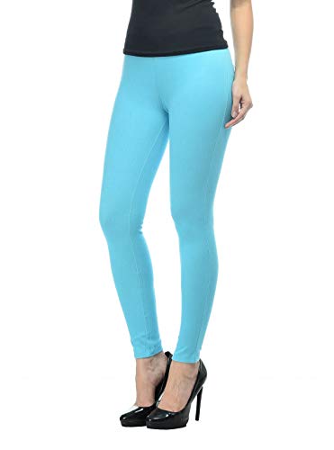 Image of Frenchtrendz Women's Slim Fit Mid Rise Stretchable Cotton Modal Spandex Jegging Pull On