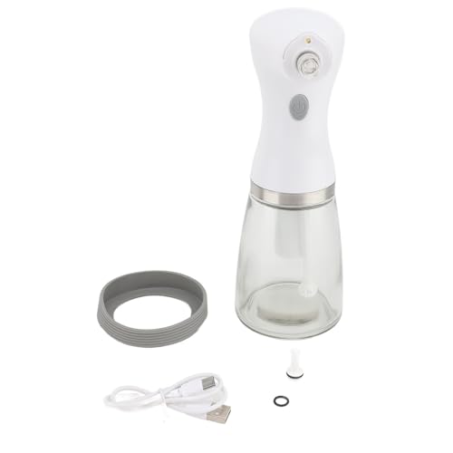 Electric Oil Sprayer with LED Light Glass Continuous Spray Adjustable Electric Oil Dispenser Bottle for Cooking Efficient Oil Control and Long Lasting Battery Life