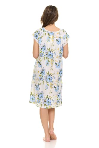 Image of Womens Nightgowns Sleepwear Soft Pajama Dress Nightshirts