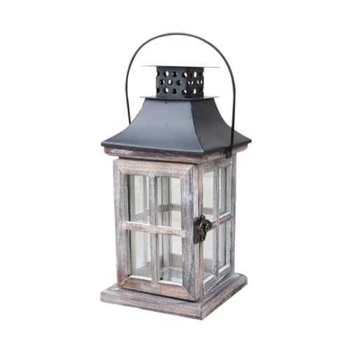 ULDIGI 1pc Hanging Candlestick Hanging Candle Lantern Candle Lanterns Wall Hanging Decor Vintage Room Decor Festival Candle Lantren Wall Hanging Ornament Home Wooden Portable Ornaments