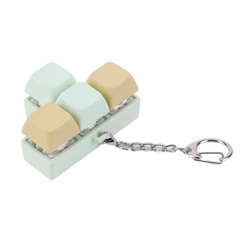 ARVALOLET Clavier Fidget Toy 4 Touches Clavier Fidget Clicker Porte-clés Clavier Mécanique Testeur d'Axe Soulagement du Stress pour Enfants Cadeaux Adultes pour Soulager Le Temps Passé