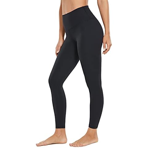 CRZ YOGA Women's Butterluxe Yoga Leggings 25 Inches - High Waisted Workout Leggings Buttery Soft Yoga Pants Black 10 Cover