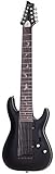 Schecter Damien Platinum 9-String Electric Guitar, Rosewood Fingerboard, Satin Black