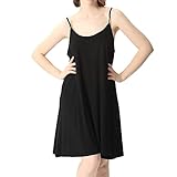 Lu's Chic Women's Bamboo Nightgown Sleepwear Cotton Cami Loungewear Plus Size Night Dress Soft Sleev