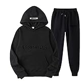 PandaLX Fear of GOD Double Line Essentials New Men's and Women's Long-Sleeved Sweater and Pants Suit...