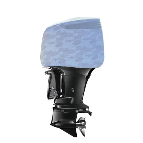 Image of Grey Digital Camo Outboard Motor Cover for Suz DF 225-300 HP | Made in USA to Stay on While You Run! | 108D
