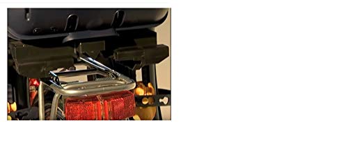 Bellelli Child Bike Seat, Child Bike Carrier, Child Seat for Bikes, Bicycle Child Seat Pepe, Made in Italy (Rack Mount in Grey/Red) - Thumbnail 2