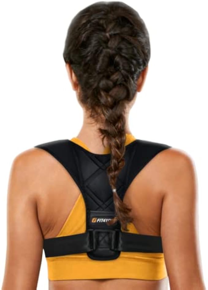 Back Brace Posture Corrector for Women and Men, Adjustable Upper Back Brace and Shoulder Brace Straightener, Back Straightener for Men, Upper Back Corrector to Reveal Discomfort from Neck and Shoulder