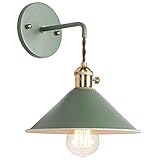 iYoee Wall Sconce Lamps Lighting Fixture with on Off Switch,Green Macaron Wall lamp E26 Edison Coppe