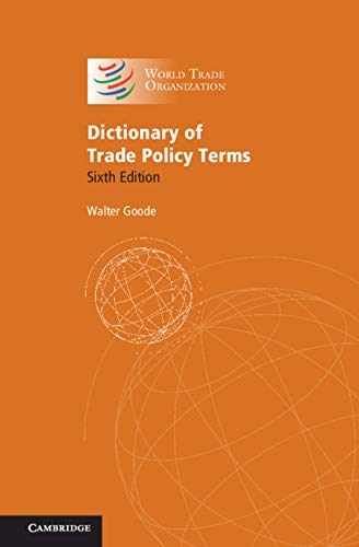 Télécharger Dictionary of Trade Policy Terms (English Edition) Gratuit