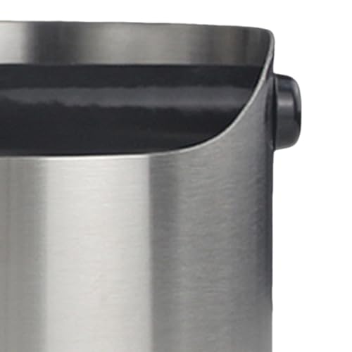 Caja de posos de café para cafetera espresso en acero inoxidable plata 3