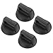 DOITOOL 4 SZTUK Pokrywka Górna Gałka Zamienna Kuchenna Cookware Uniwersalny Wymiana Pan Pokrywa Giełdy Uchwyty Gałka Naczyniowe Pokrętło Pokrętło Doniczki I Patelnie Czarny
