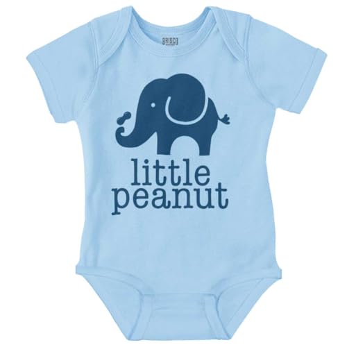 Image of Brisco Brands Little Peanut Cute Lil Elephant Lover Baby Romper Boys or Girls