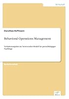 Behavioral Operations Management 3956369084 Book Cover