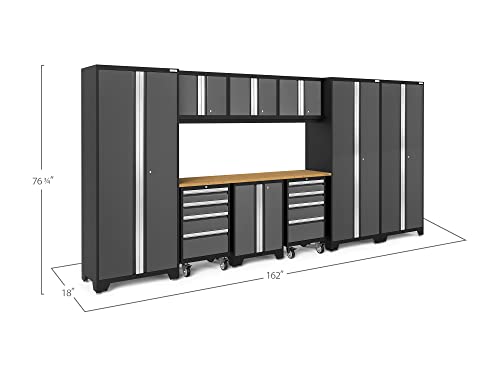 Image of NewAge Products Bold Series Gray 10 Piece Set, Garage Cabinets, 50412