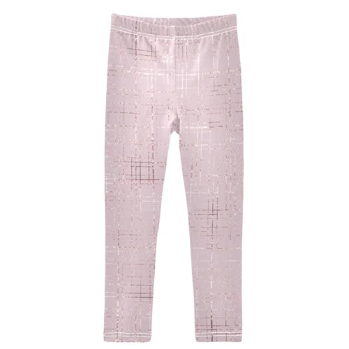 Girls' Leggings Ankle Length Printed Leggings Geometric Pink Soft Comfortable Pants for Kids 4-10 Years