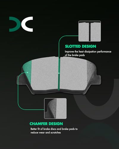Image of SCITOO D1815 Ceramic Brake Pads Sets Front w /Hardware Replacement For Hyundai For Santa Fe Sport 2017-2018,For Kia For Sorento 2016-2020
