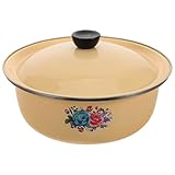 Artibetter Retro Edelstahlschüssel mit Deckel Große Rühr und Backschüssel für Küche Vielseitiges Metallbecken für Salate und Teigzubereitung