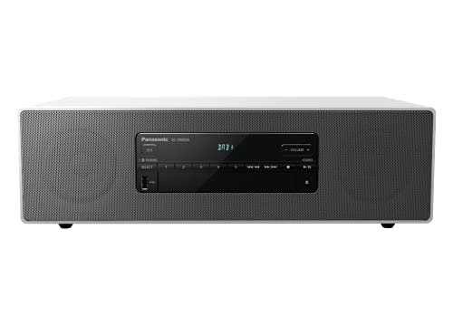 Panasonic SC-DM504EG-W Micro HiFi in weiß (40 Watt RMS, Digital DAB+, CD, UKW, Bluetooth, USB, AUX)