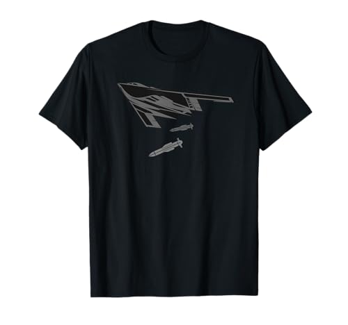 B-2 スピリットステルス爆撃機 GBU-57 MOP爆弾 Tシャツ B-2 スピリットステルス爆撃機 GBU-57 MOP爆弾 Tシャツ