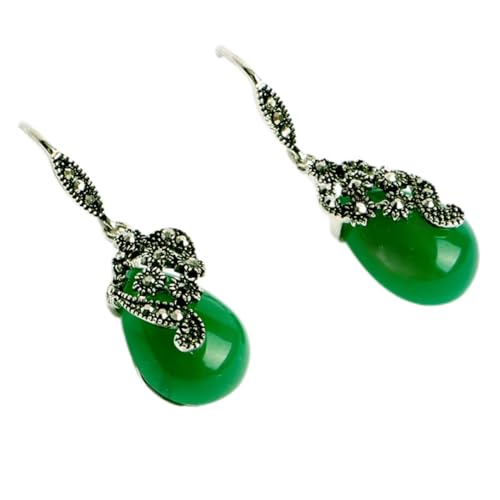 Pendientes de Plata 925 Vintage de Rubí, Regalo de Joyería para Novia