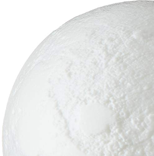 CPLA Extra Large 7.1INCHES Seamless LED Lunar Lamp Dimmable Brightness Warm & Cool White, Touch Control Moon Light Gifts Decorative Diameter 18cm, 7.1 inch