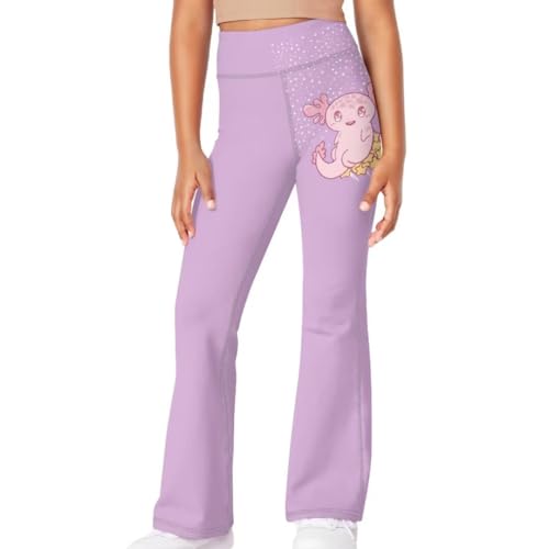 Image of Girls Flare Leggings 5-14T Cute Bell Bottoms for Girl Yoga Pants for Gym