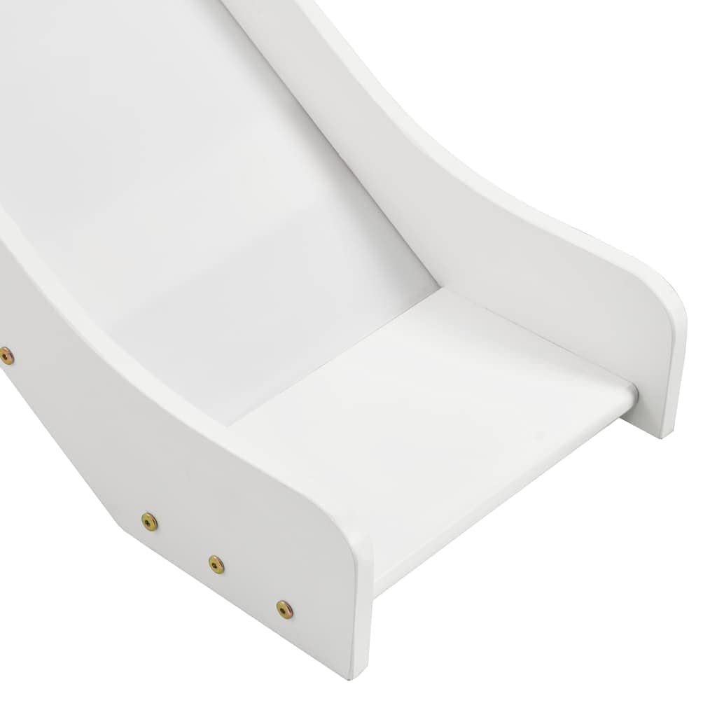 Rosa Colore del telaio: Bianco Letto a Castello per Bambini Scivolo e Scala in Pino 208x230 cmArredamento Mobili per bebè e bimbi Lettini e letti per bimbi